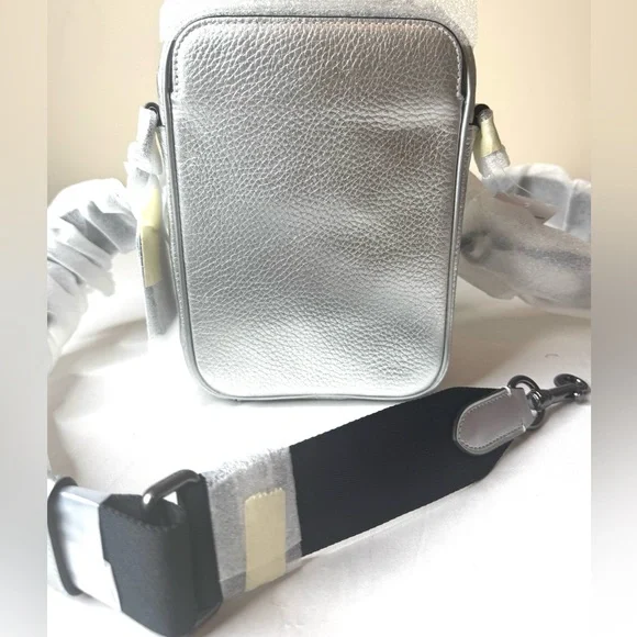 Coach Stanton Crossbody Silver Metallic Men's Bags NWT - Picture 13 of 15